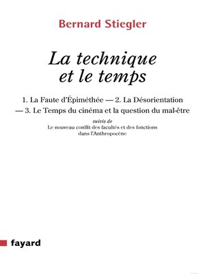 cover image of La technique et le temps